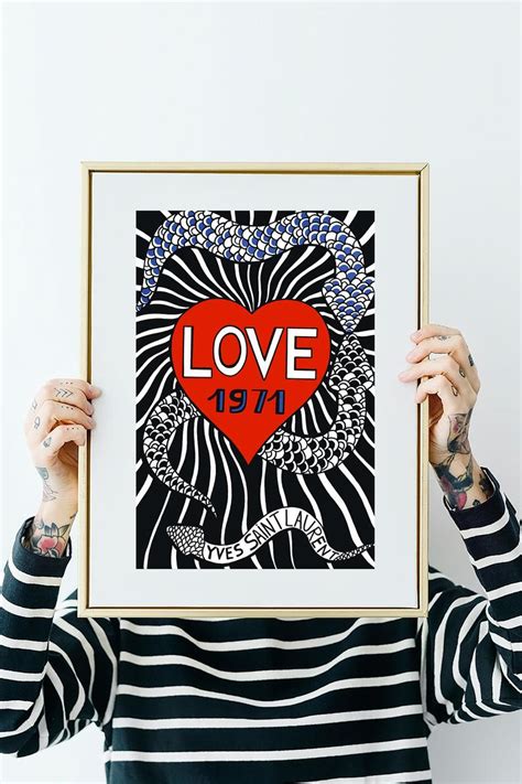 yves saint laurent love print|Yves Saint Laurent Love Print .